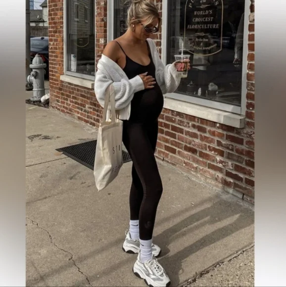 Bumpsuit The Kate Lucy Black Maternity Pants Jumpsuit XS Unitard